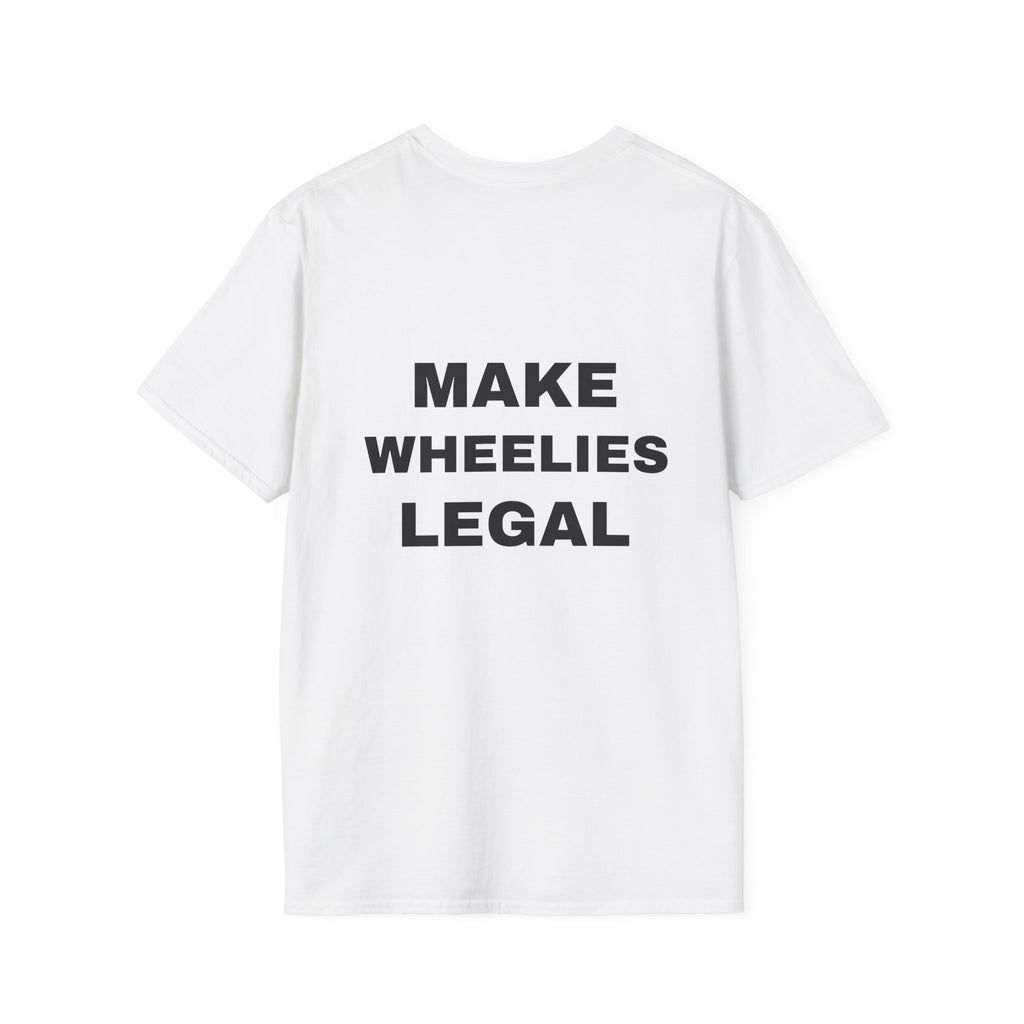 EBX make wheelies legal Minimal Logo T‑Shirt