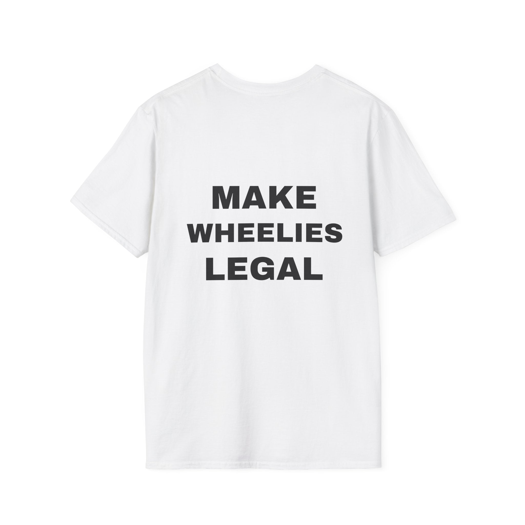 EBX make wheelies legal Minimal Logo T‑Shirt