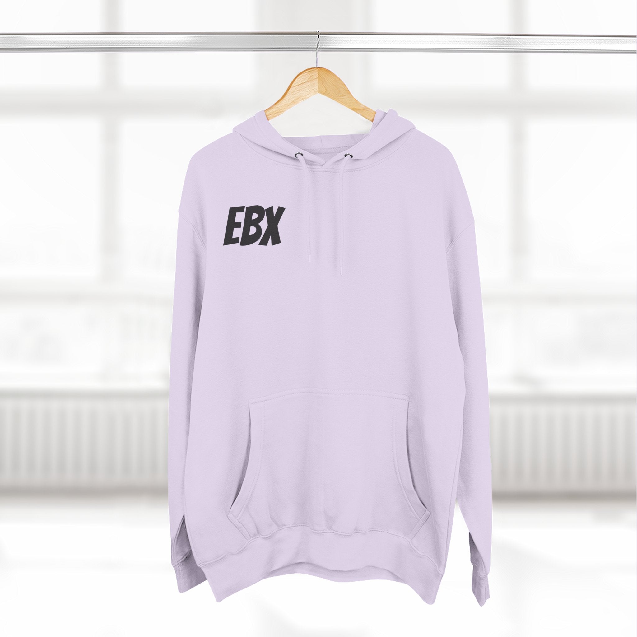 EBX Logo Hoodie - Minimal Graphic Fleece Pullover