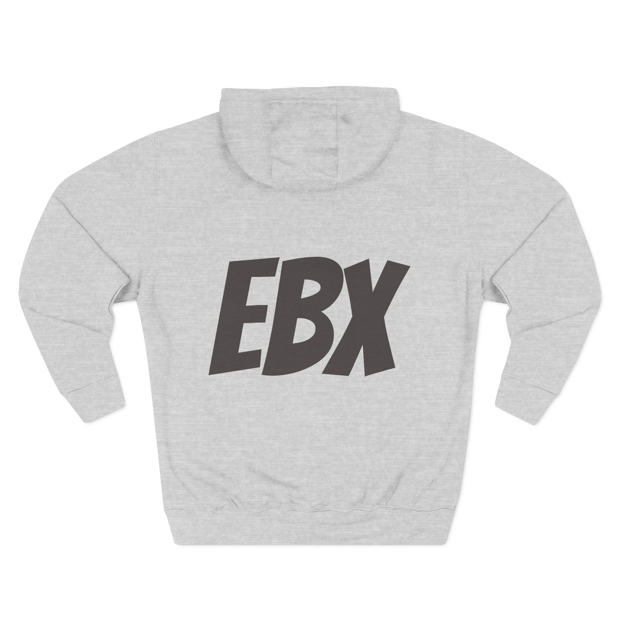 EBX Logo Hoodie - Minimal Graphic Fleece Pullover