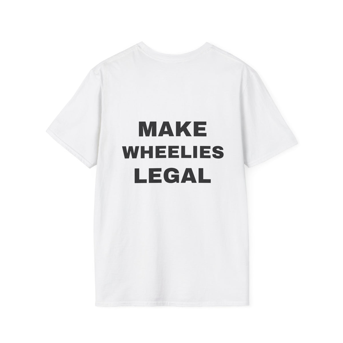 EBX make wheelies legal Minimal Logo T‑Shirt