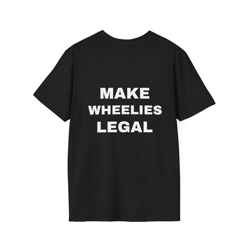 EBX make wheelies legal Minimal Logo T‑Shirt