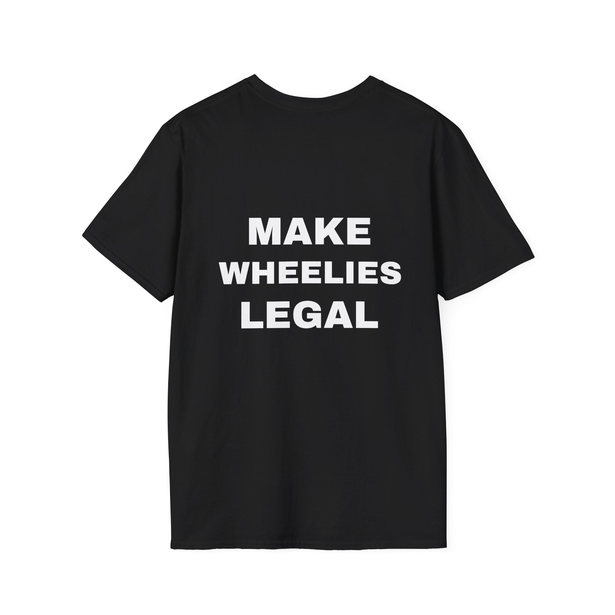 EBX make wheelies legal Minimal Logo T‑Shirt