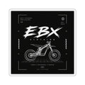 EBX Electric Bike Die-Cut Sticker — Motorcycle Blueprint Logo
