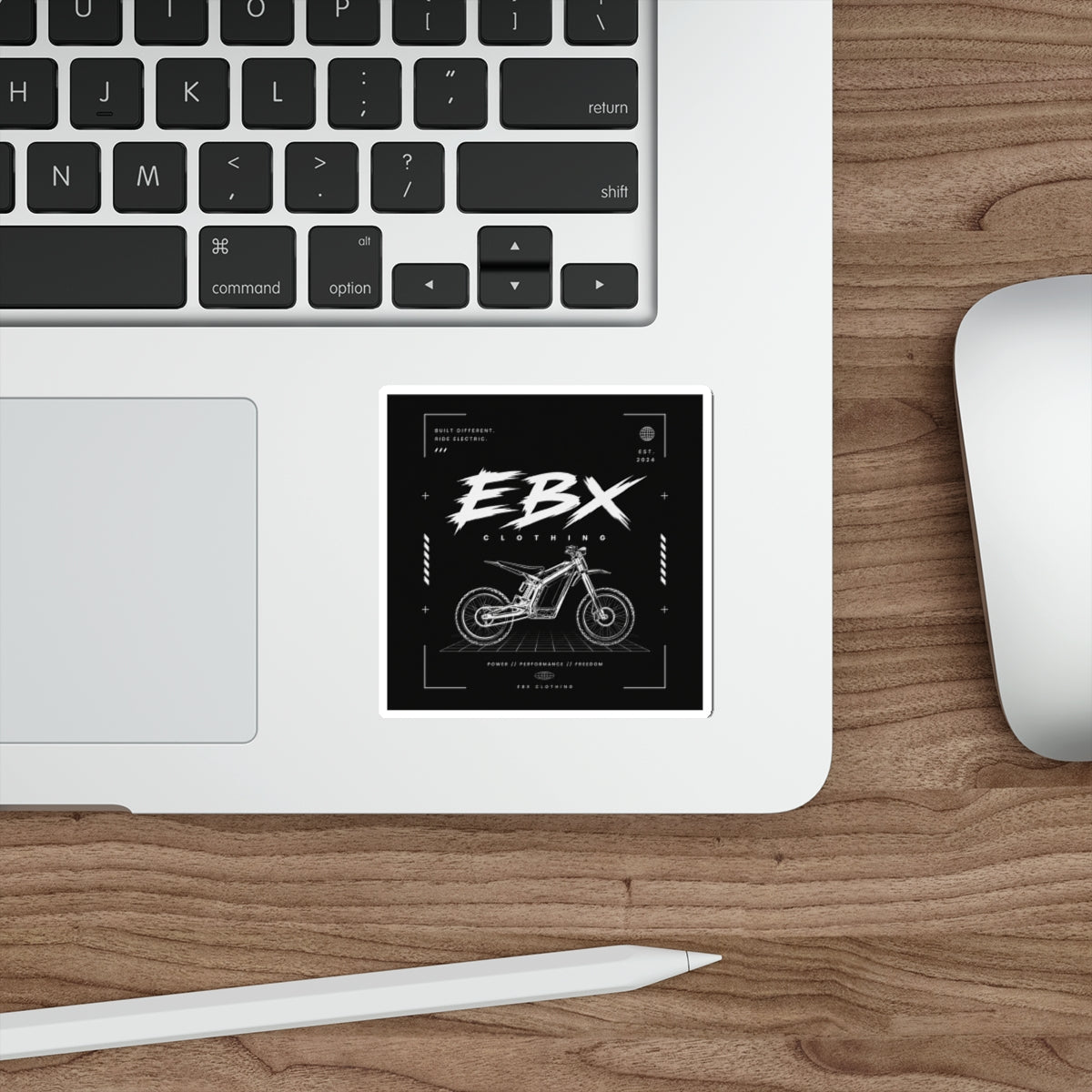 EBX Electric Bike Die-Cut Sticker — Motorcycle Blueprint Logo