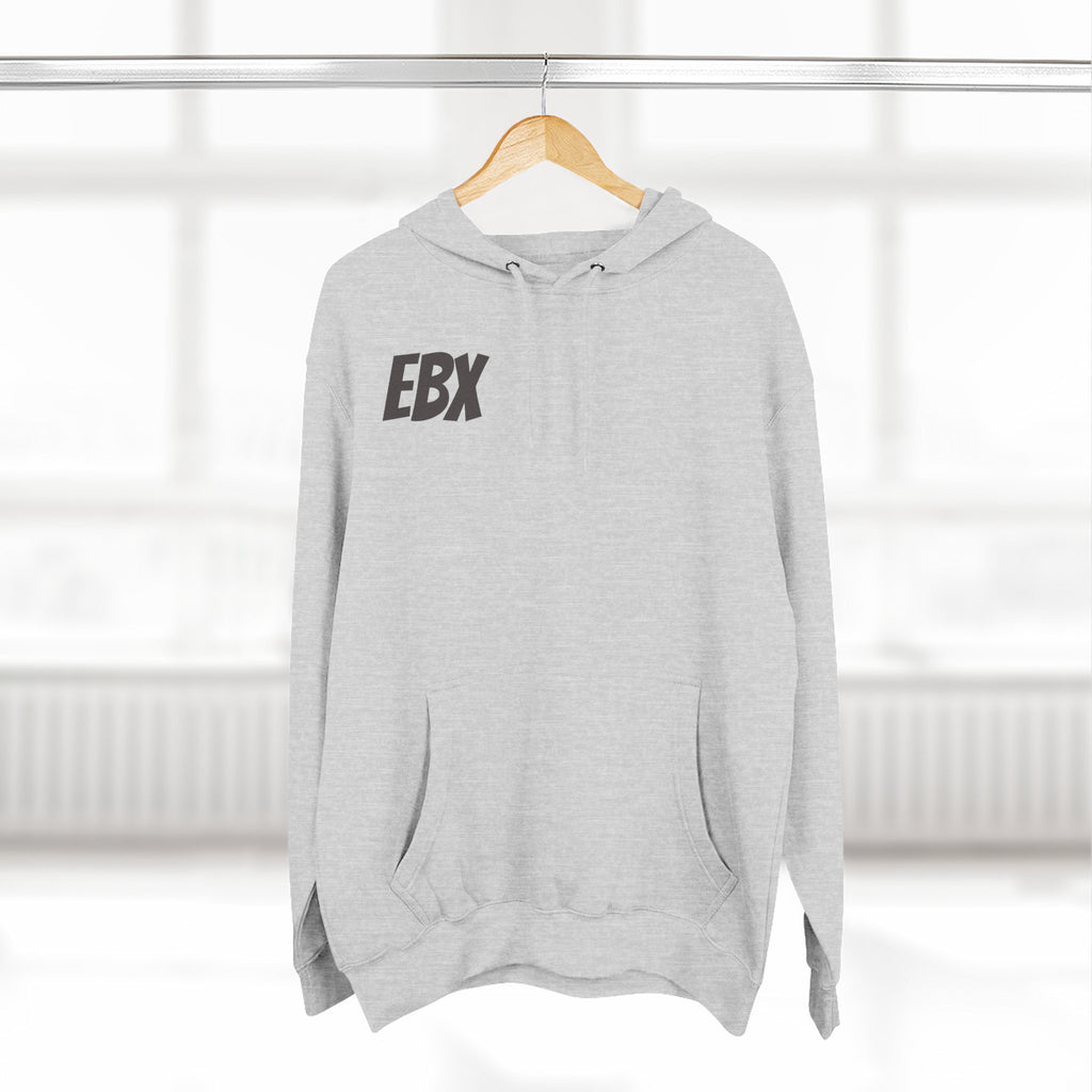 EBX Logo Hoodie - Minimal Graphic Fleece Pullover