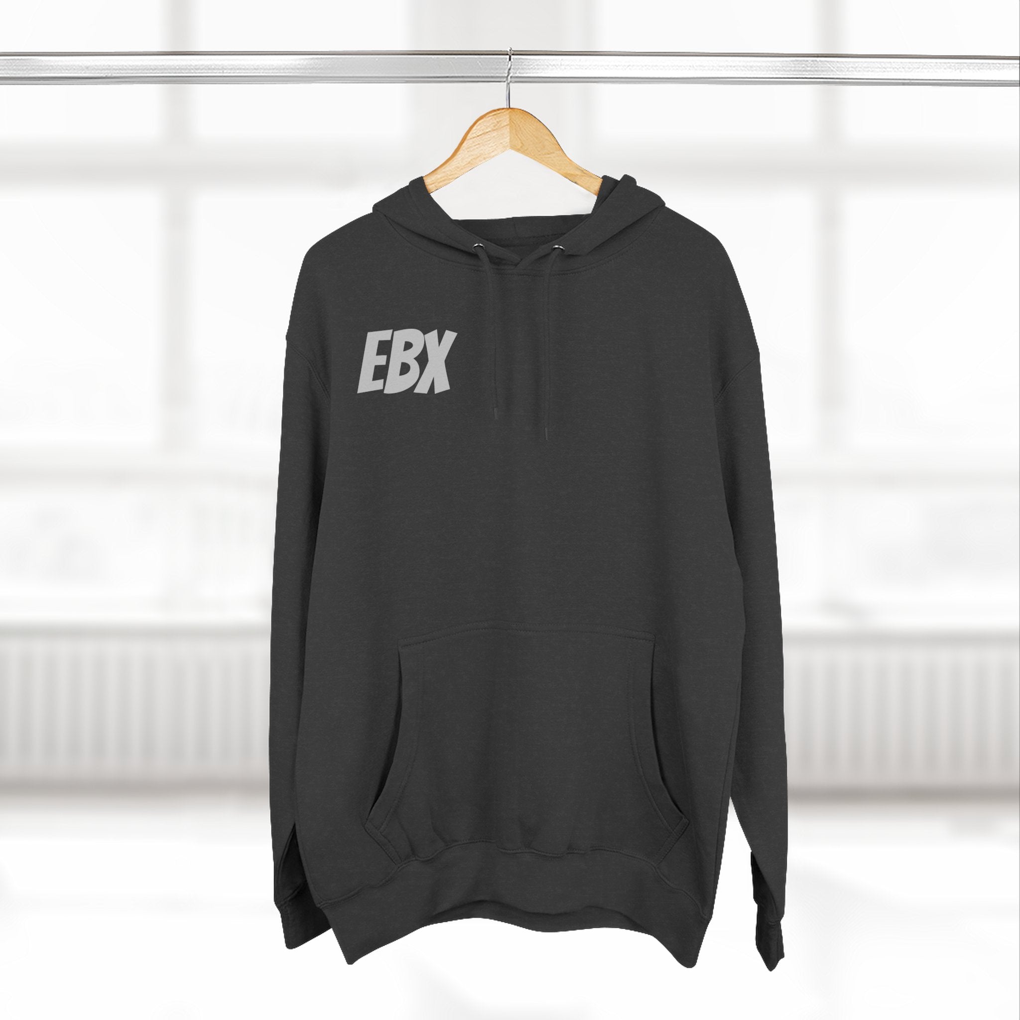 EBX Logo Hoodie - Minimal Graphic Fleece Pullover