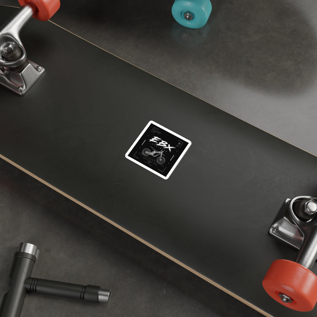 EBX Electric Bike Die-Cut Sticker — Motorcycle Blueprint Logo