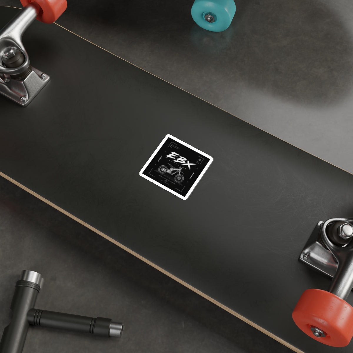 EBX Electric Bike Die-Cut Sticker — Motorcycle Blueprint Logo